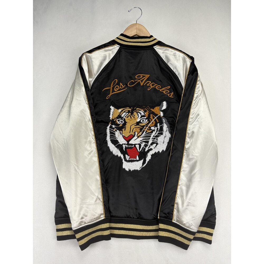 Pacsun Los Angeles Satin Varsity Bomber Jacket Size L - Picture 3 of 11